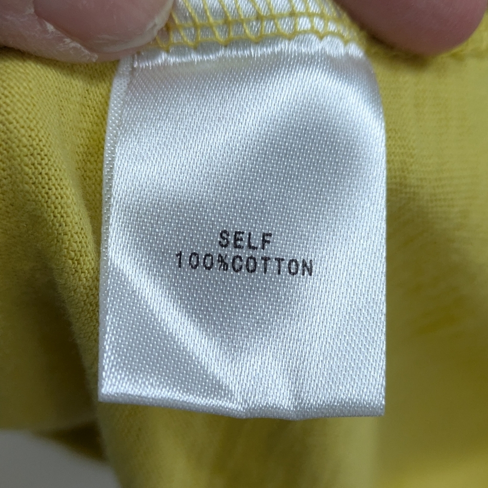 Women's Yellow Flutter Sleeve Top by Cotton Bleu - Picture 5 of 5